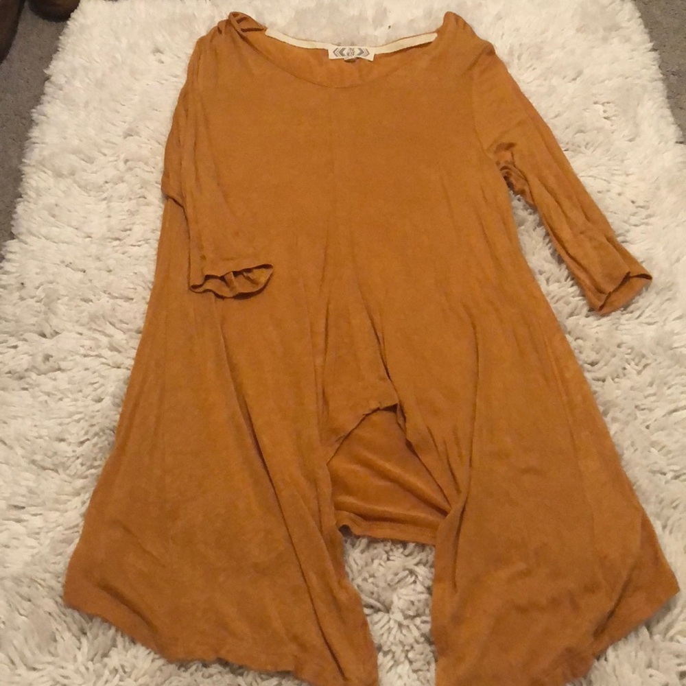 Mustard Yellow flowy top